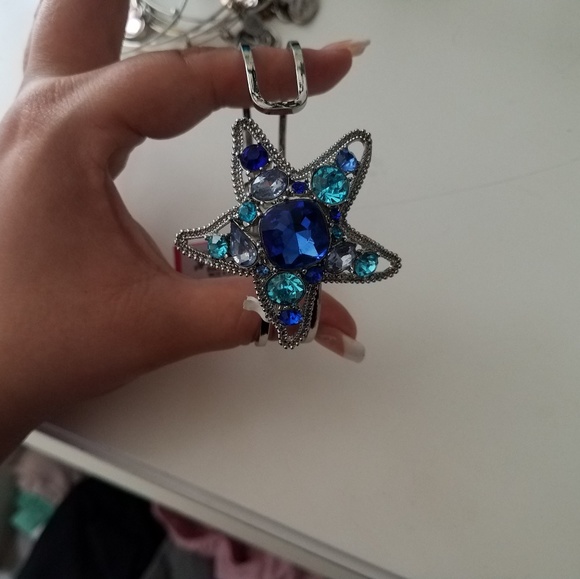Betsey Johnson Jewelry - NWT Betsy Johnson Blue Bangle